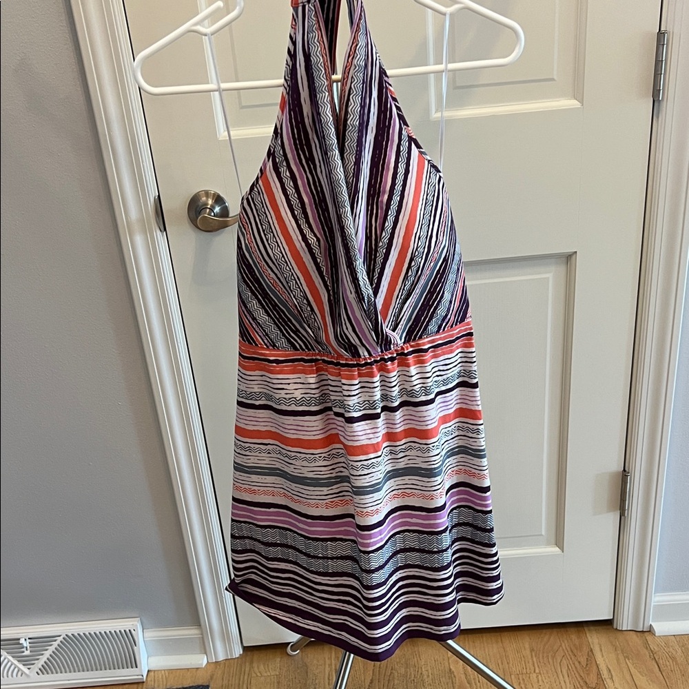 Athleta Striped Halter Dress